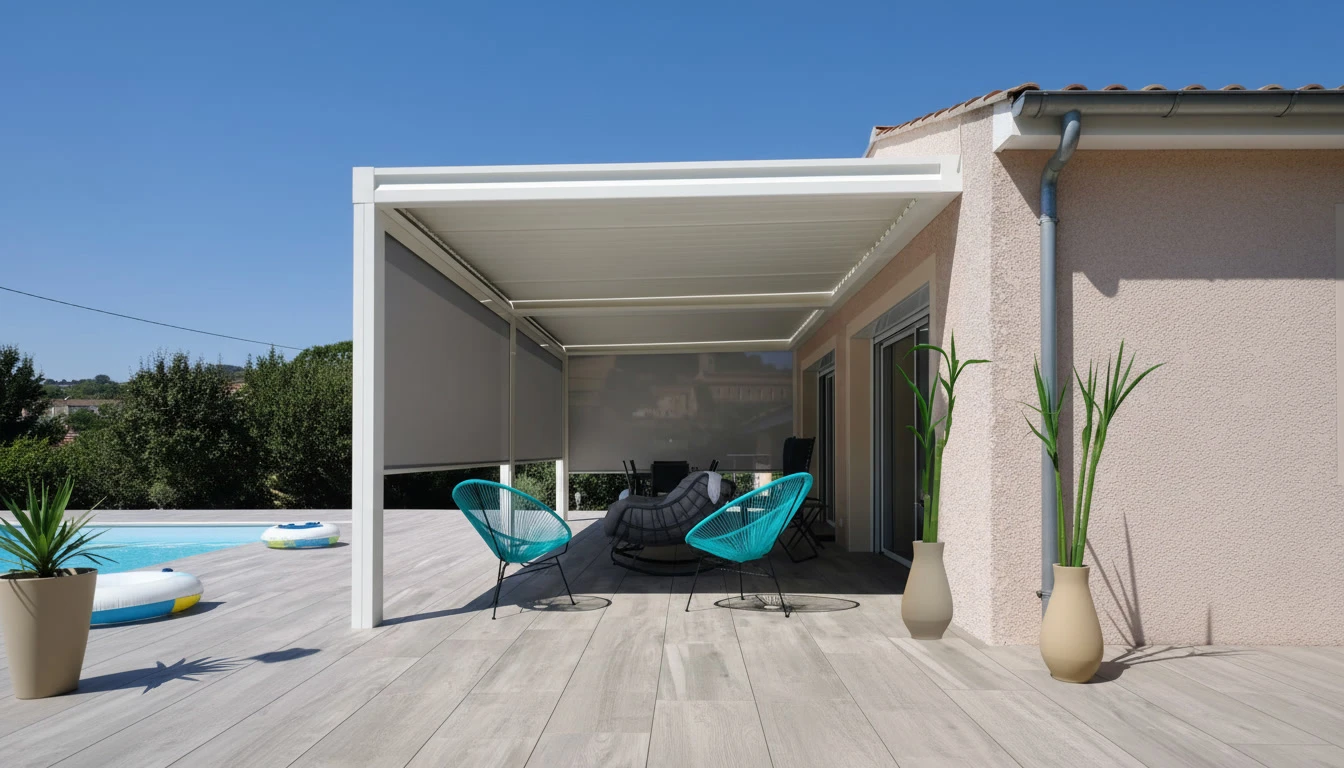 Atelier de menuiserie int&eacute;rieur avec artisan utilisant une ponceuse &eacute;lectrique sur porte en bois massif